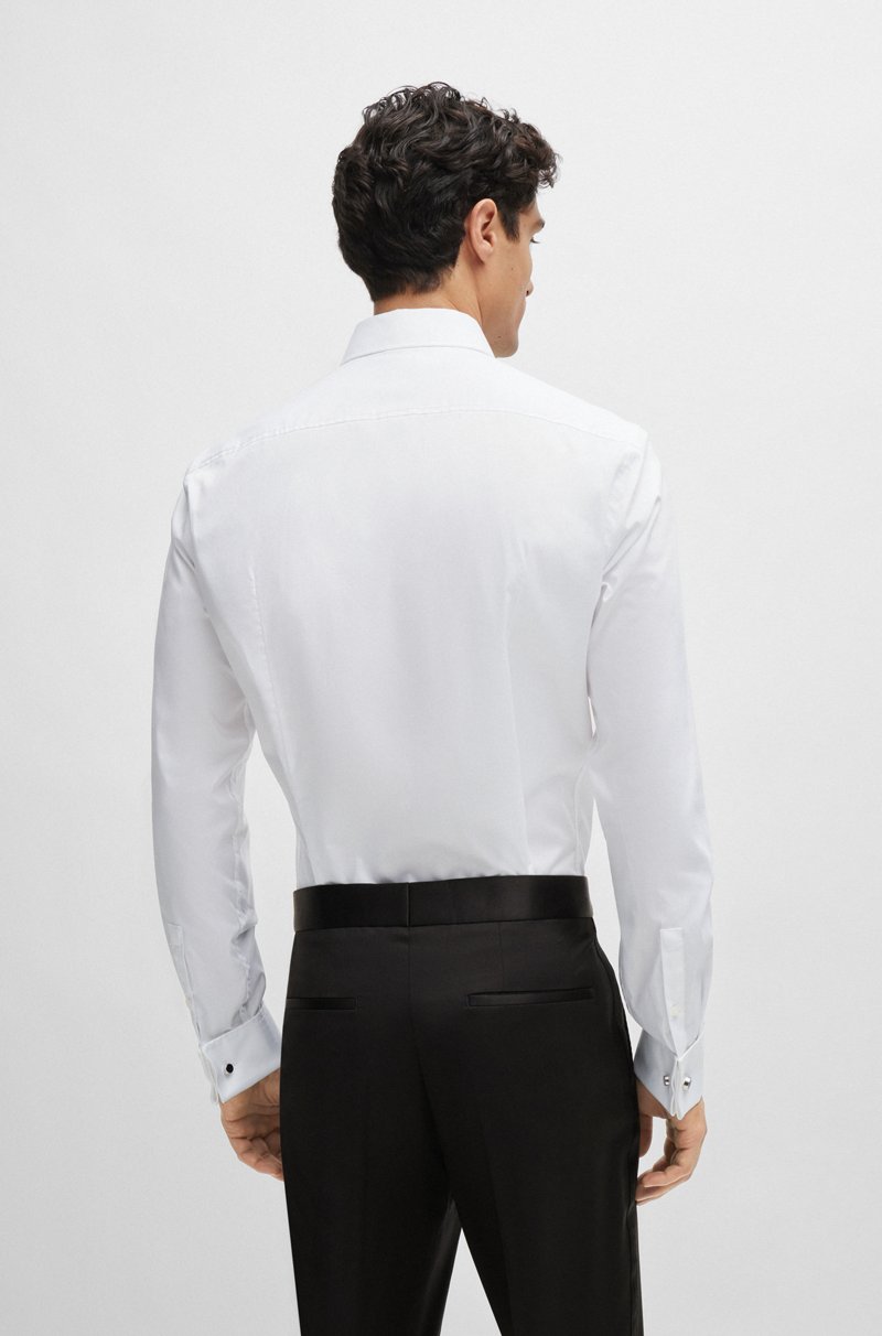 Hugo Boss Camisa de vestir slim fit en algodón elástico de planchado fácil Oferta exclusiva