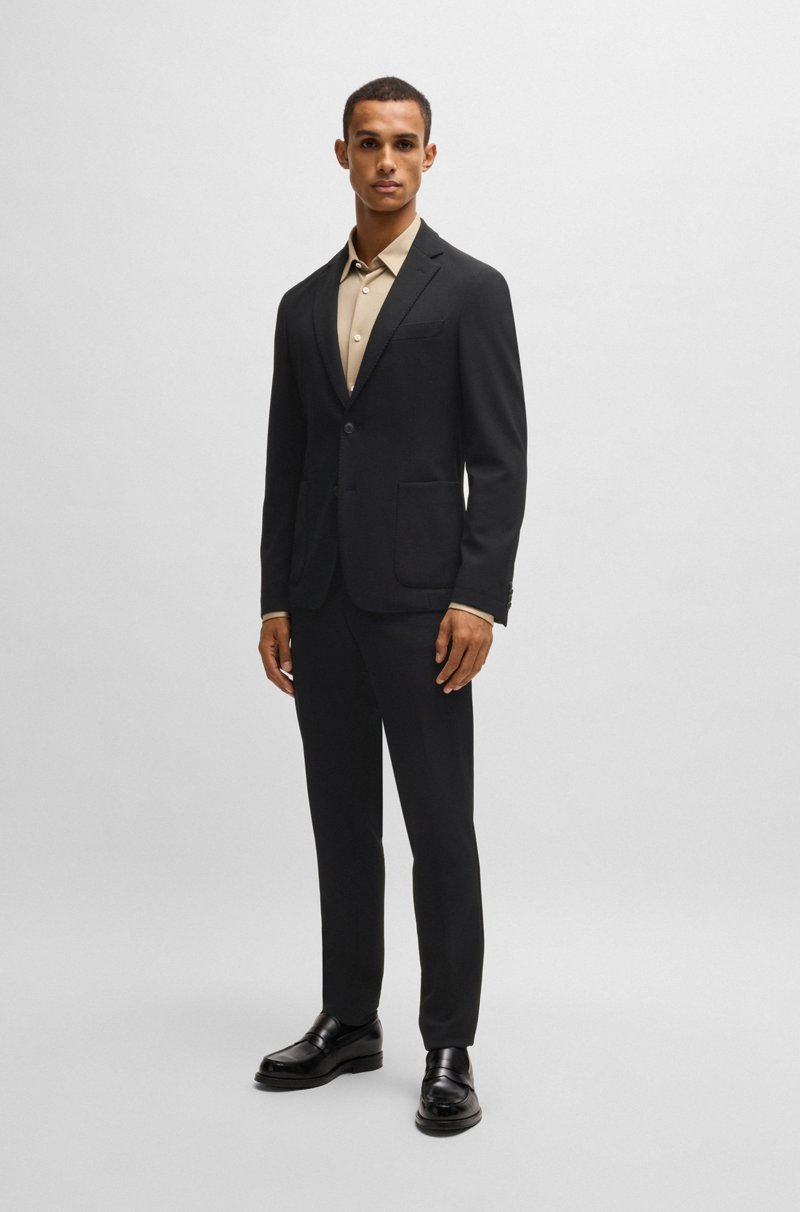 Hugo Boss Chaqueta slim fit de tejido elástico lavable Ofertas de temporada