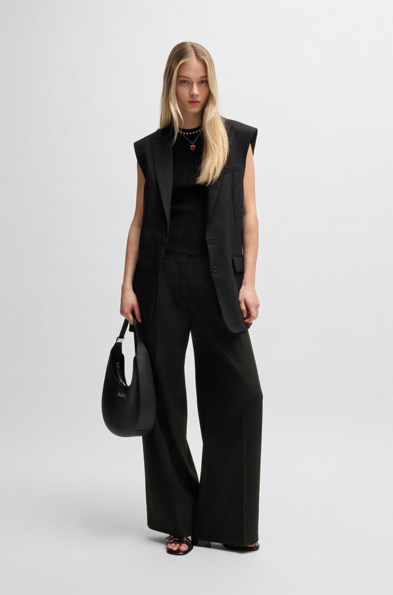 Hugo Boss Pantalones regular fit en mezcla de lino Precio ultrabajo