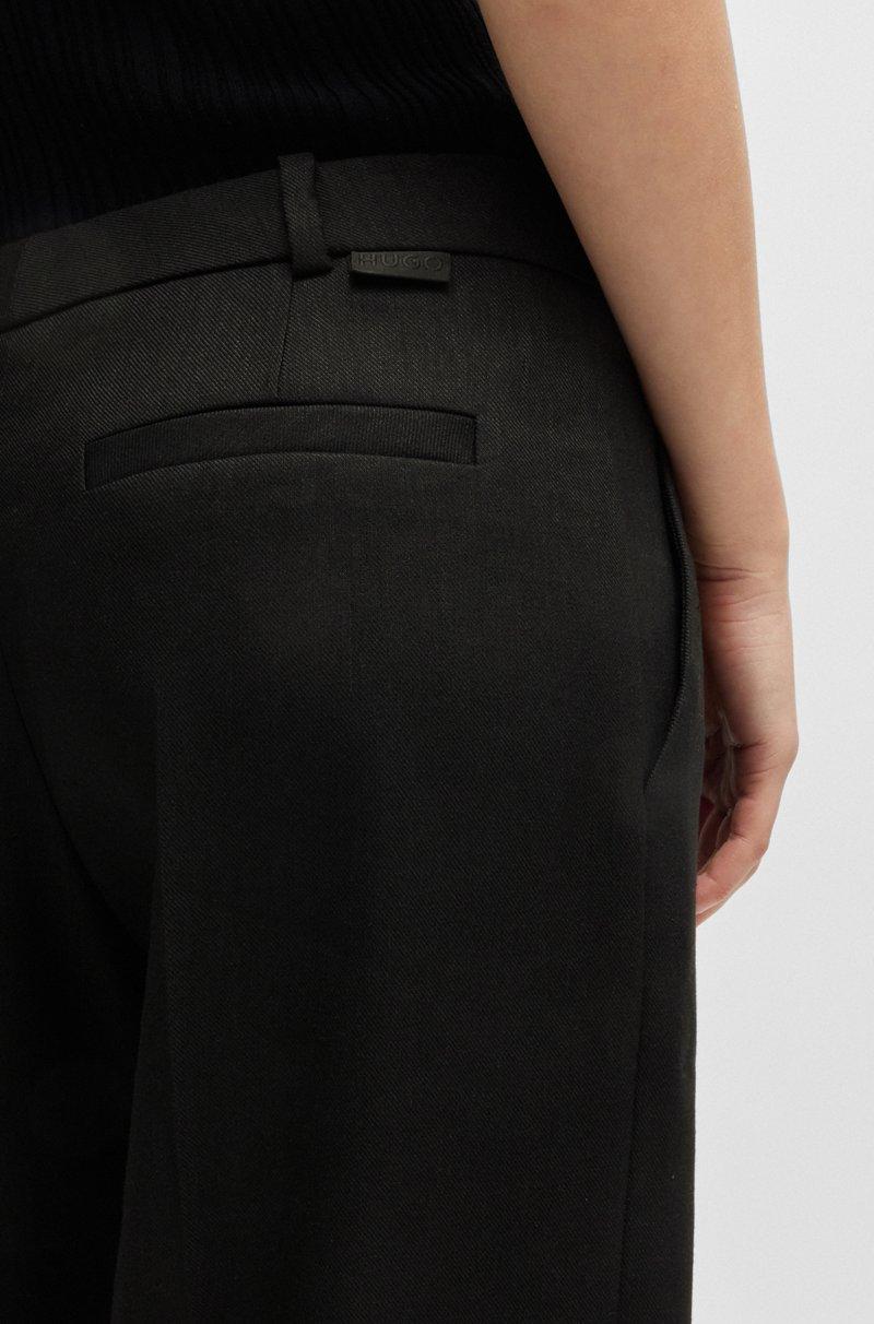 Hugo Boss Pantalones regular fit en mezcla de lino Precio ultrabajo
