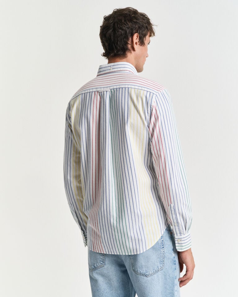 Gant Camisa Oxford Regular Fit Archive a rayas multicolor Ahorra y exporta