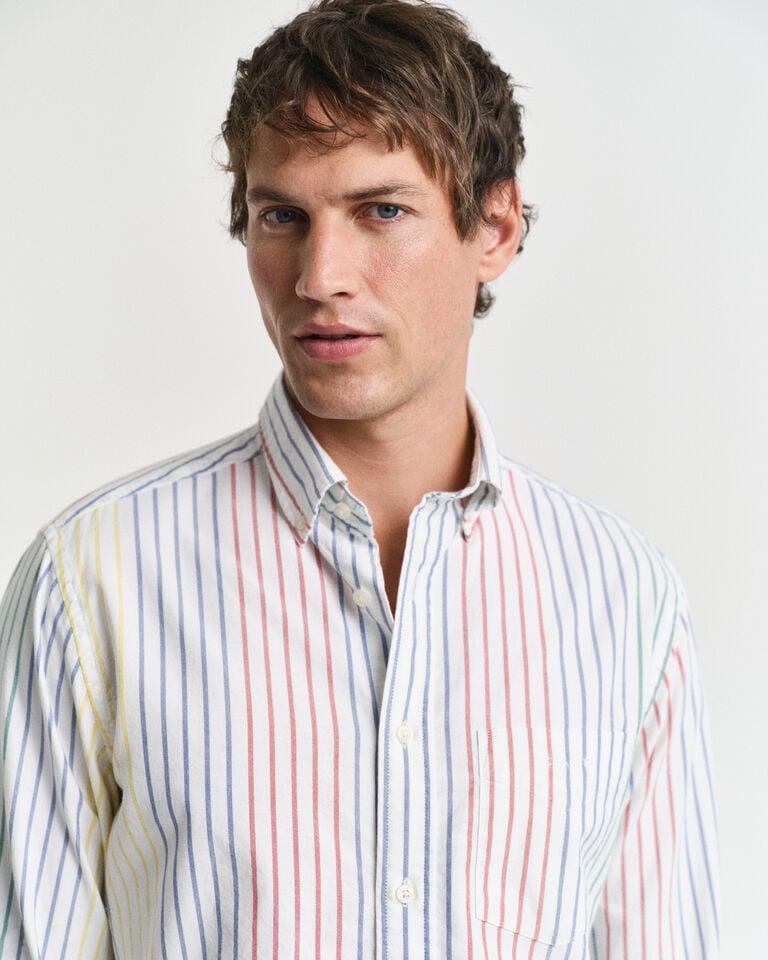 Gant Camisa Oxford Regular Fit Archive a rayas multicolor Ahorra y exporta