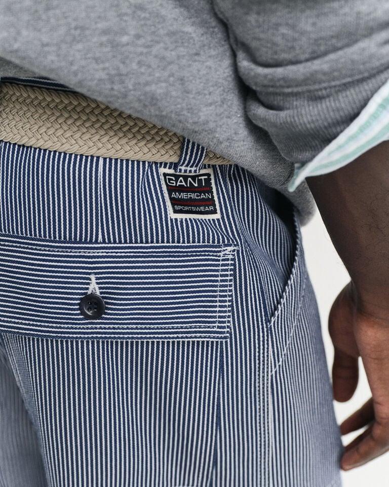 Gant Vaqueros Relaxed Fit a rayas Hickory Ofertas de temporada