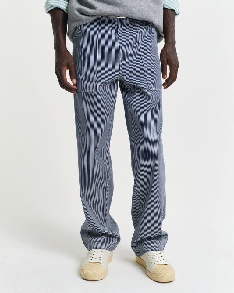 Gant Vaqueros Relaxed Fit a rayas Hickory Rebajas de fin de temporada