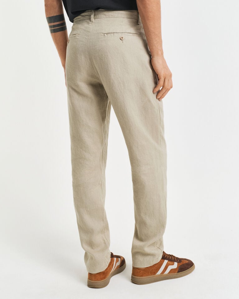 Gant Pantalones Relaxed Fit de lino con cordón ajustable Ventas relámpago