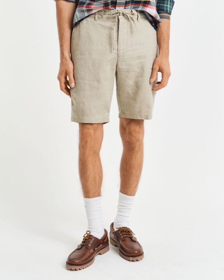 Gant Pantalones cortos Relaxed Fit de lino con cordón ajustable Tienda