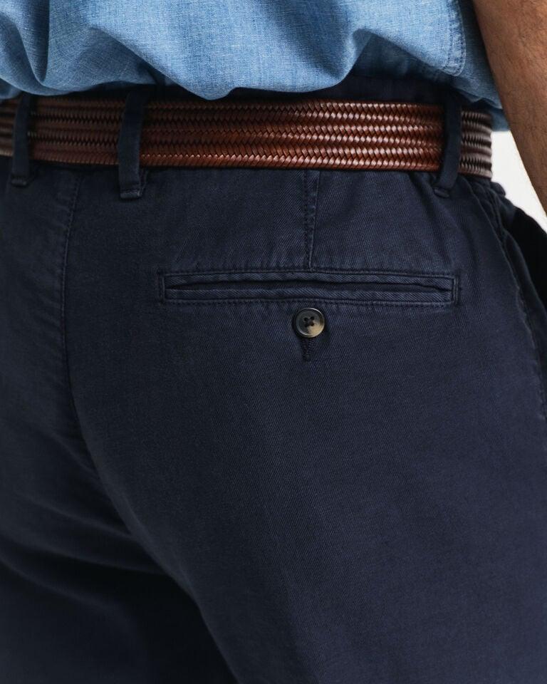 Gant Pantalones chinos Slim Fit de algodón y lino Liquidación