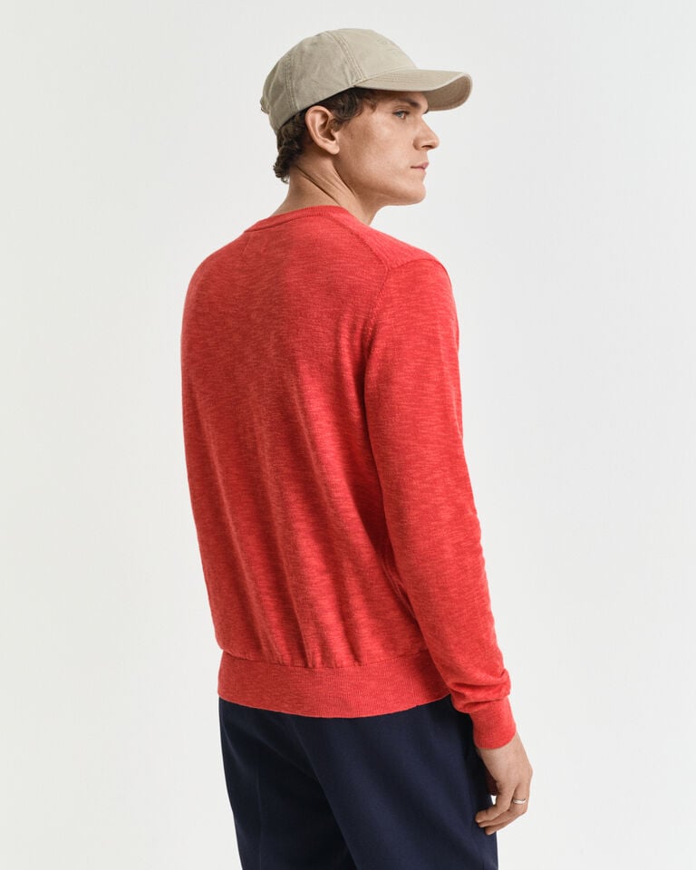 Gant Jersey de cuello redondo en mezcla de lino Rebajas online