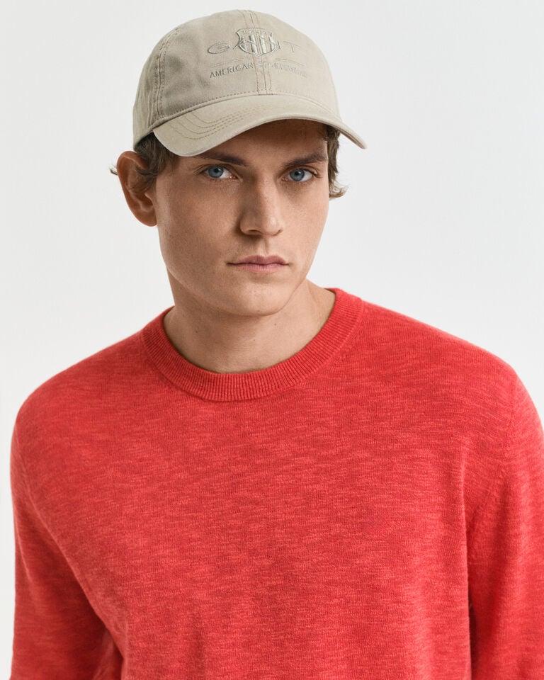 Gant Jersey de cuello redondo en mezcla de lino Rebajas online