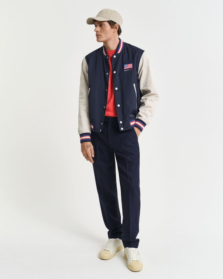 Gant Jersey de cuello redondo en mezcla de lino Rebajas online
