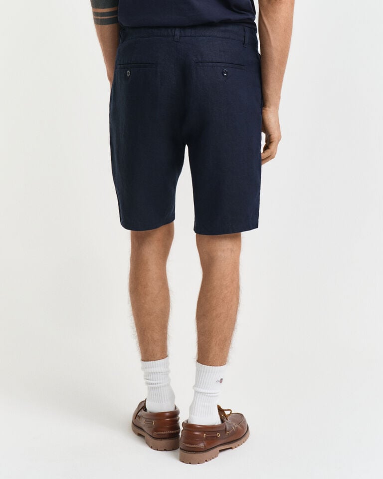 Gant Pantalones cortos Relaxed Fit de lino con cordón ajustable Último día