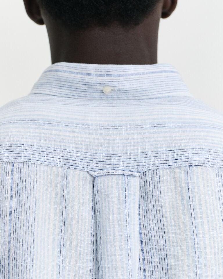 Gant Camisa Regular Fit de lino a rayas finas Grandes descuentos