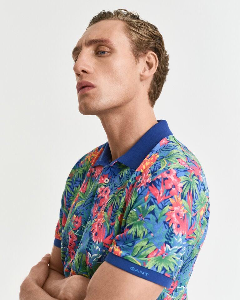 Gant Polo con estampado tropical multicolor En oferta