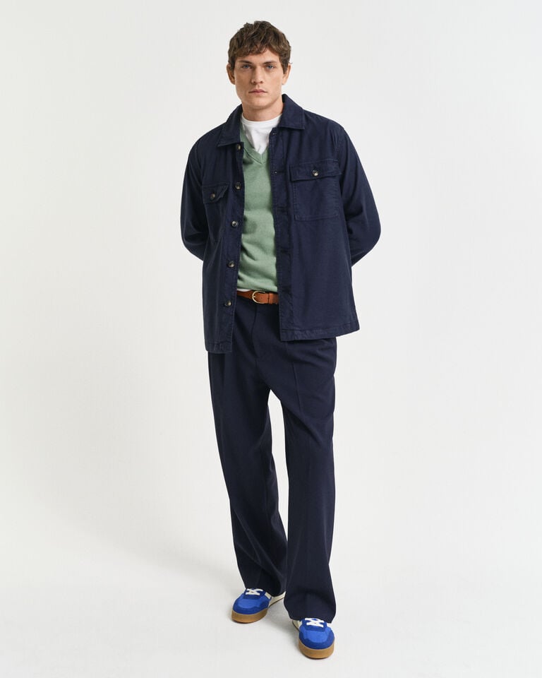 Gant Jersey clásico de algodón con cuello de pico Grandes ahorros