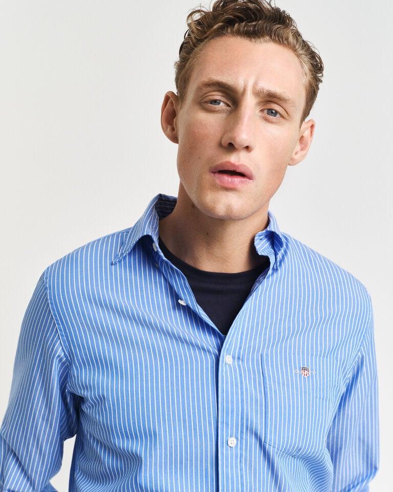 Gant Camisa de popelina clásica de rayas Regular Fit Outlet online