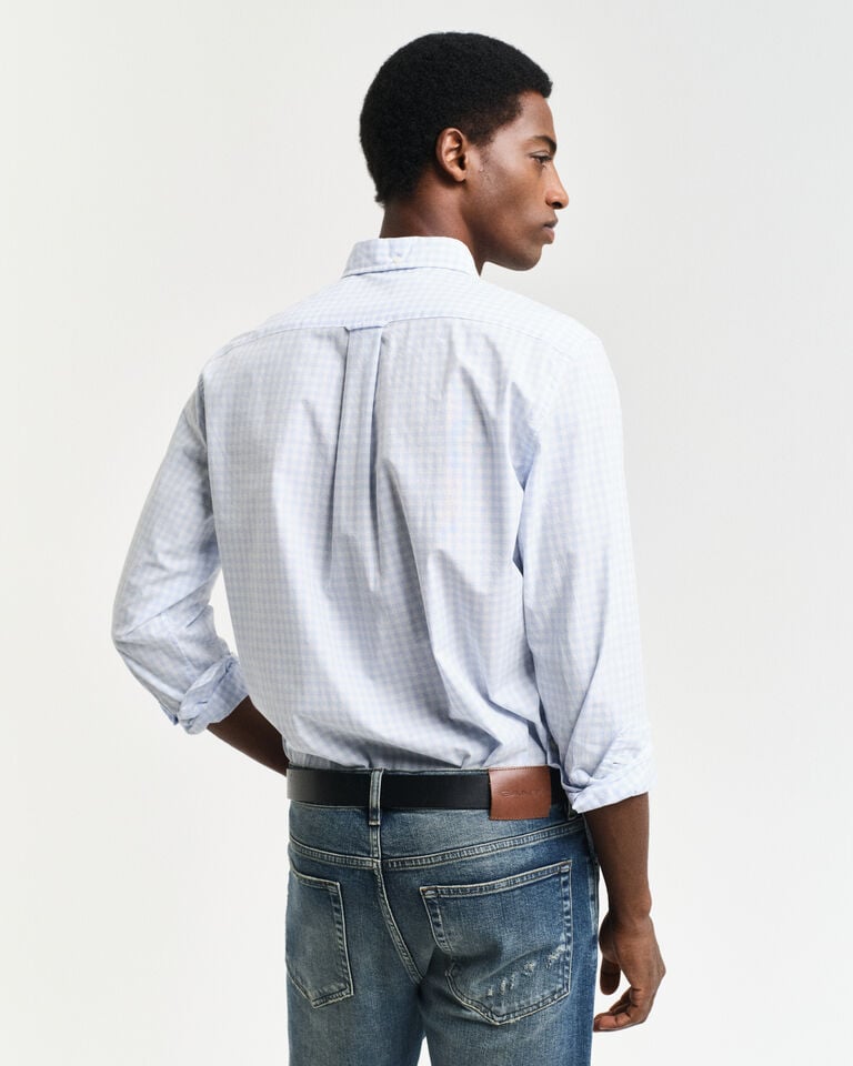 Gant Camisa de popelina clásica de cuadros Vichy Regular Fit Gran oferta