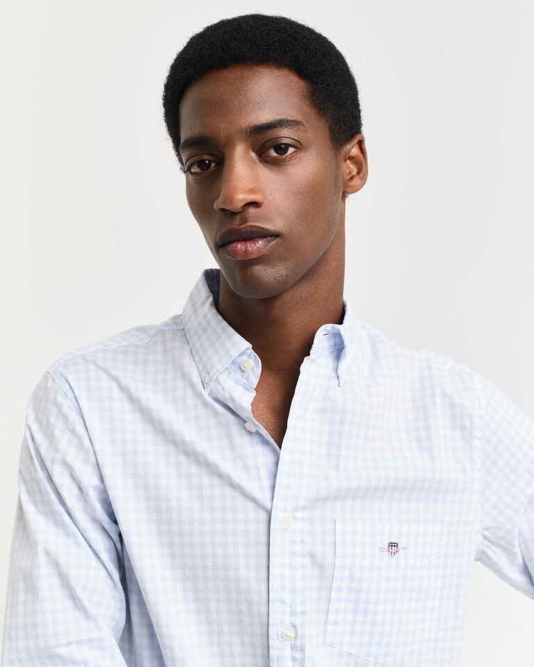 Gant Camisa de popelina clásica de cuadros Vichy Regular Fit Gran oferta
