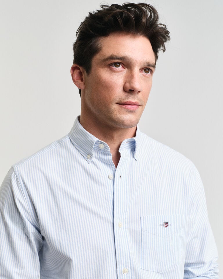 Gant Camisa Oxford clásica Regular Fit de rayas finas Rebajas baratas