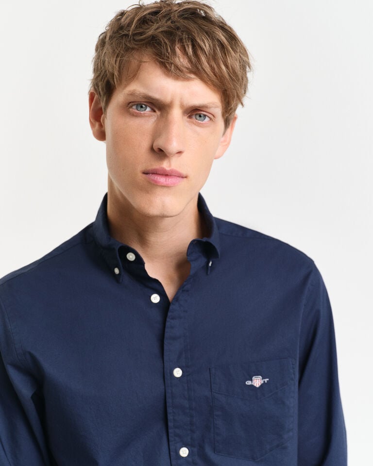 Gant Camisa de popelina clásica Regular Fit Descuento