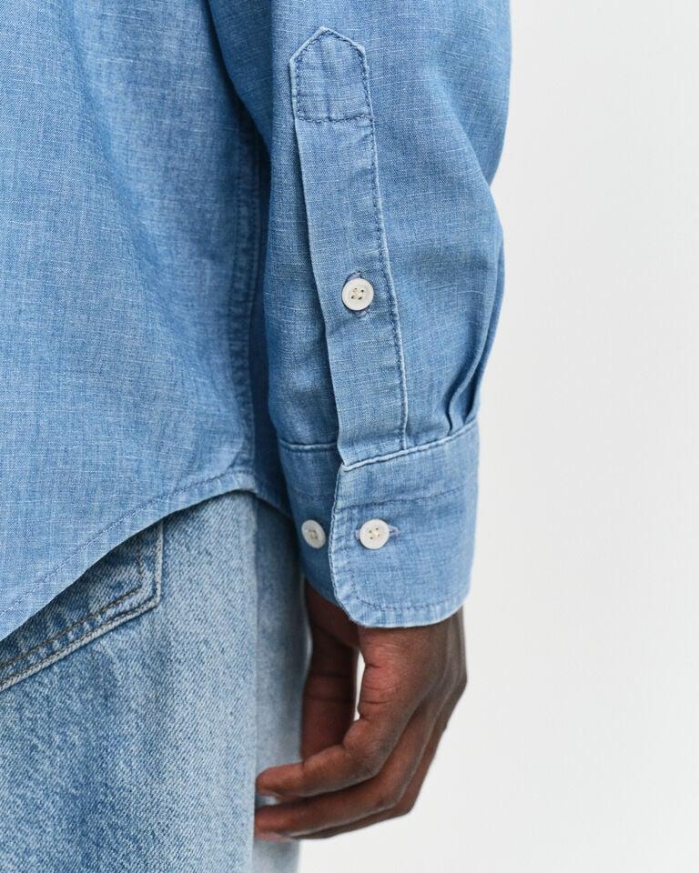 Gant Camisa Relaxed Fit de cambray Rebajas top