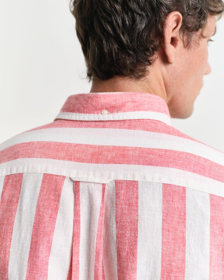 Gant Camisa Regular Fit de lino y algodón a rayas llamativas Oferta especial