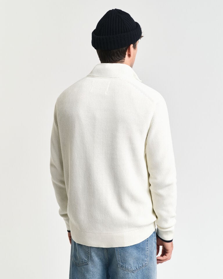 Gant Jersey con media cremallera de algodón acanalado Liquidación