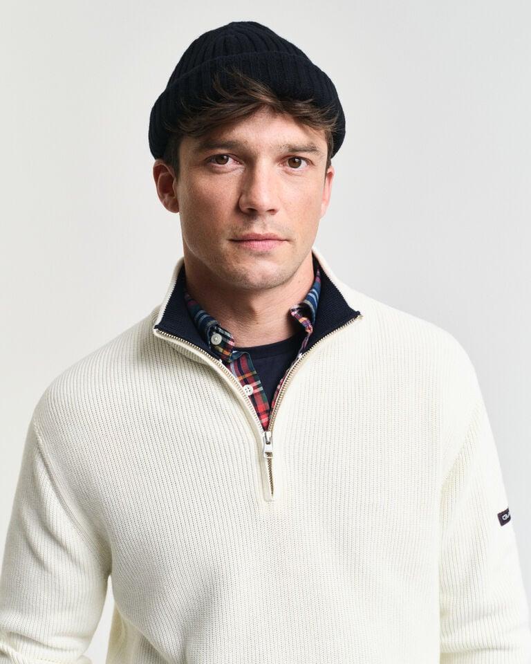 Gant Jersey con media cremallera de algodón acanalado Liquidación