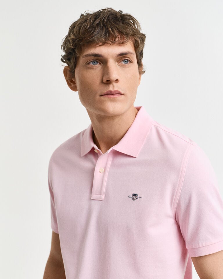 Gant Polo de piqué Regular Fit Shield Última moda