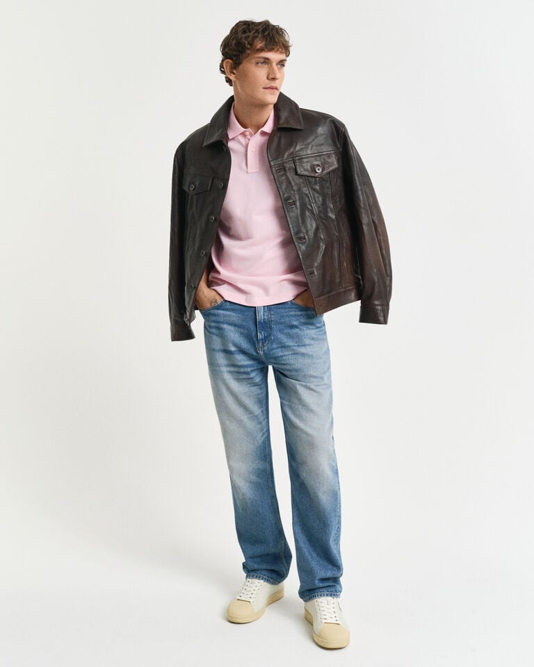 Gant Polo de piqué Regular Fit Shield Última moda