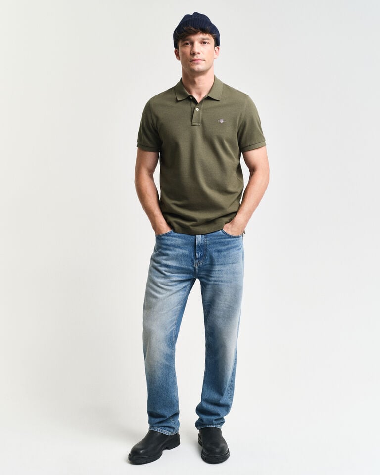 Gant Polo de piqué Regular Fit Shield Outlet