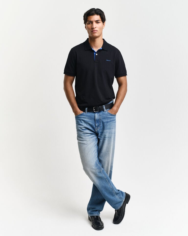 Gant Polo de piqué en contraste Rebajas