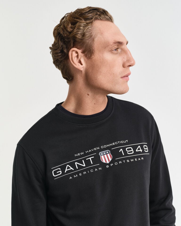 Gant Sudadera de cuello redondo Graphic Envío internacional gratuito