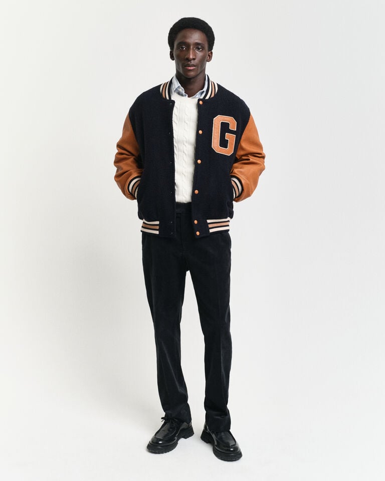 Gant Jersey de cuello redondo y punto de ochos en algodón Última moda