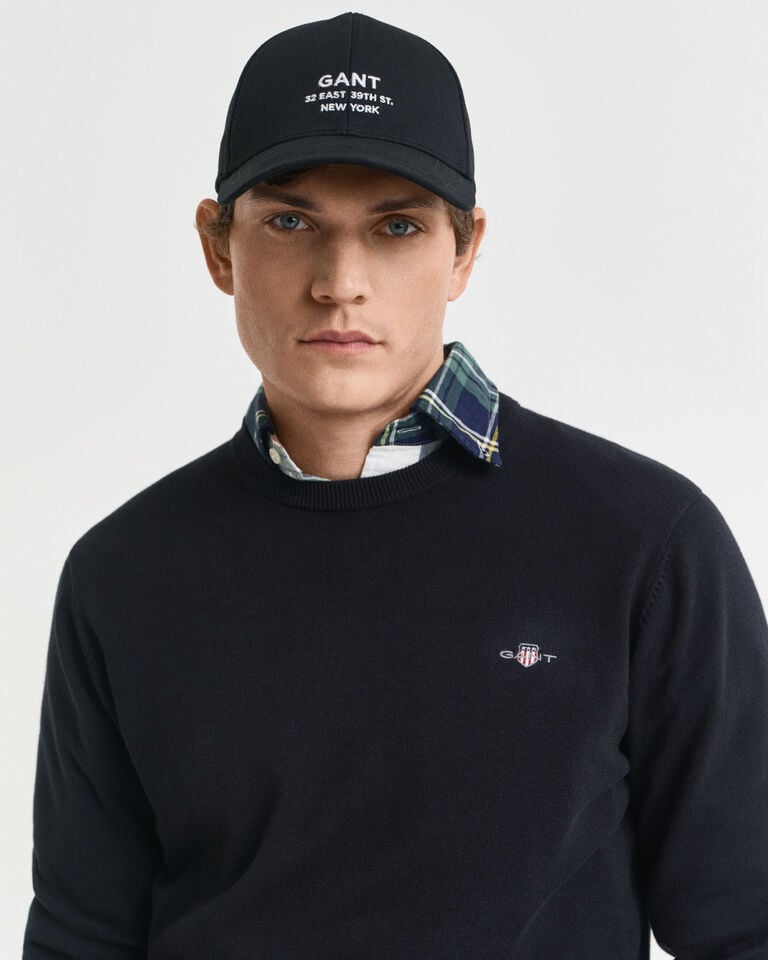 Gant Jersey clásico de algodón con cuello redondo Ofertas de temporada