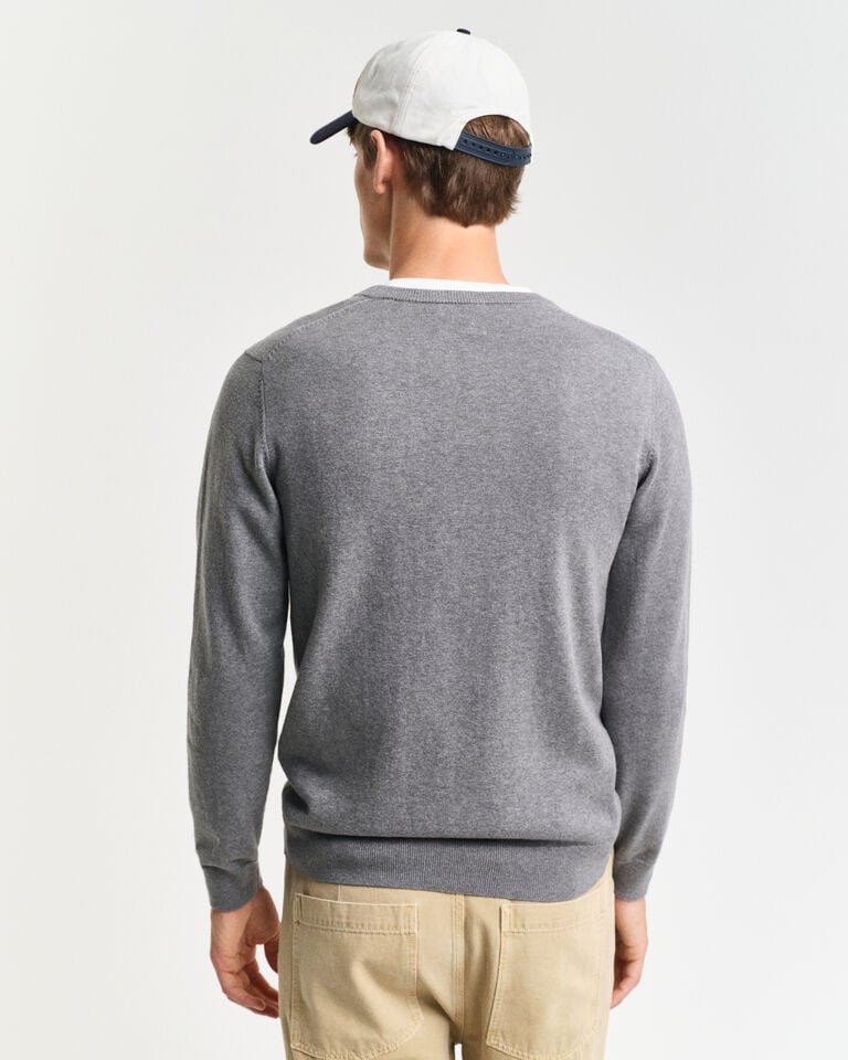 Gant Jersey clásico de algodón con cuello de pico Grandes ahorros