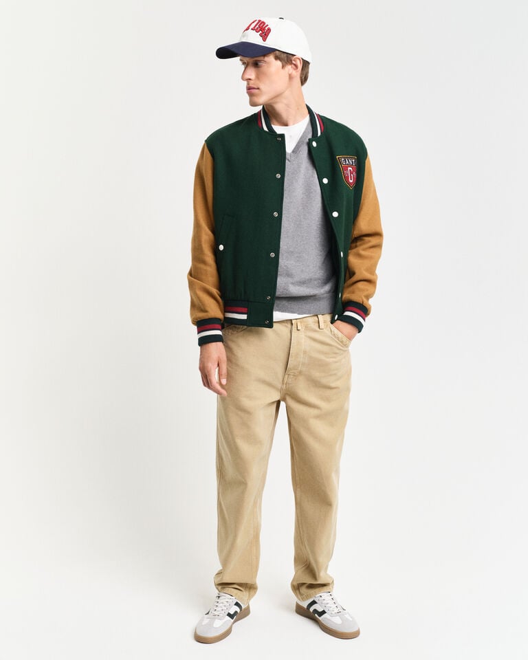 Gant Jersey clásico de algodón con cuello de pico Grandes ahorros