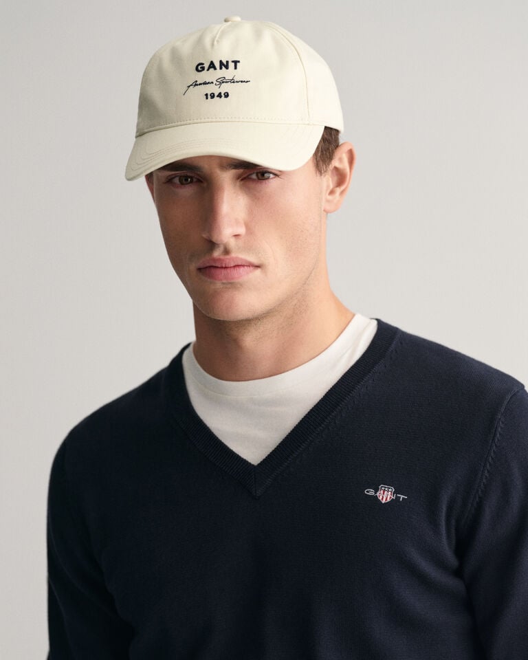 Gant Jersey clásico de algodón con cuello de pico Rebajas de fin de temporada