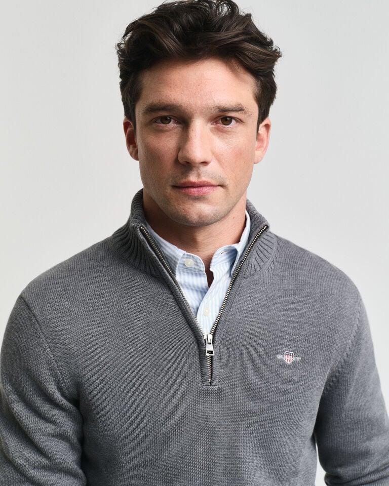 Gant Jersey de algodón con media cremallera Casual Los más vendidos