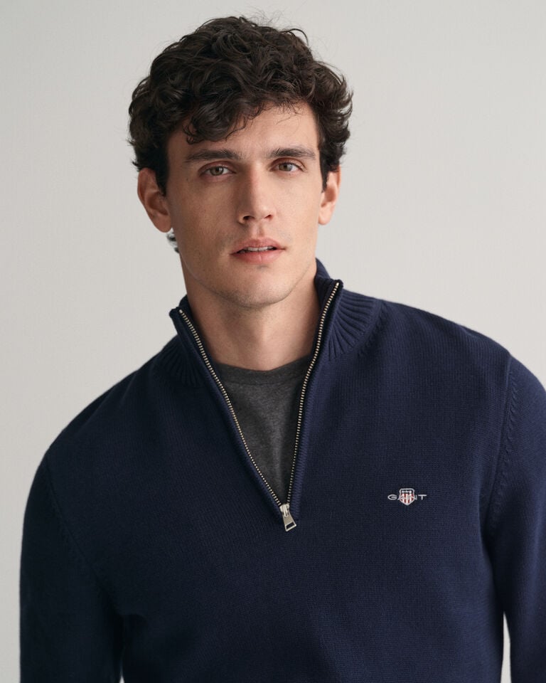 Gant Jersey de algodón con media cremallera Casual Ventas relámpago