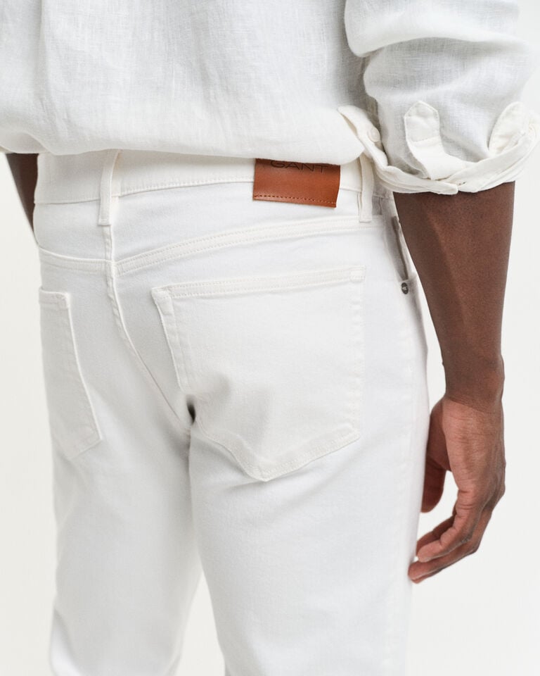 Gant Vaqueros Regular Fit blancos Descuento