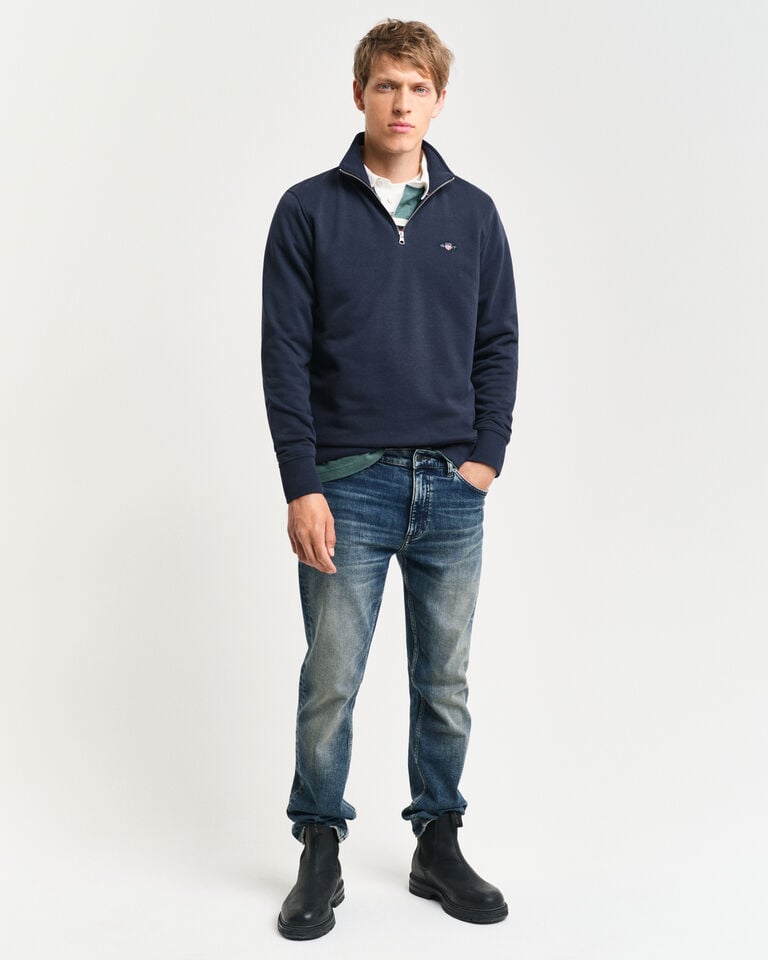 Gant Sudadera Shield con media cremallera Oferta exclusiva