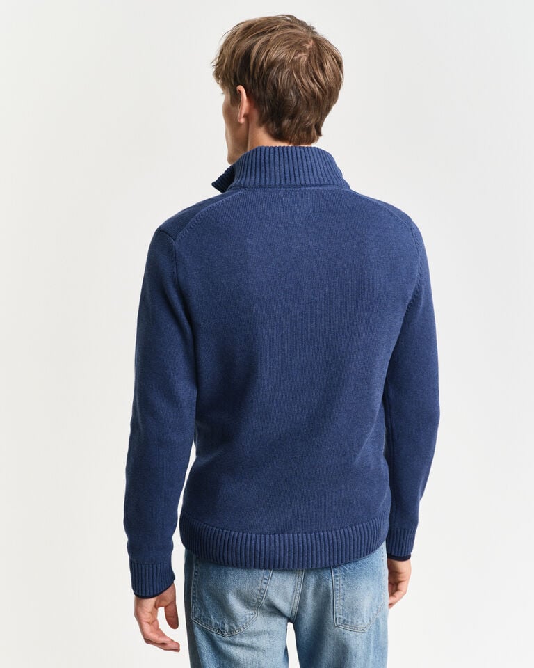 Gant Jersey de algodón con media cremallera Casual Ofertas de temporada