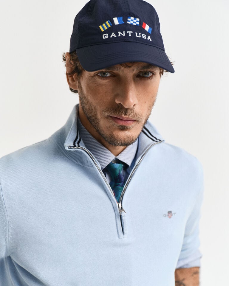 Gant Jersey clásico de algodón con media cremallera Outlet online