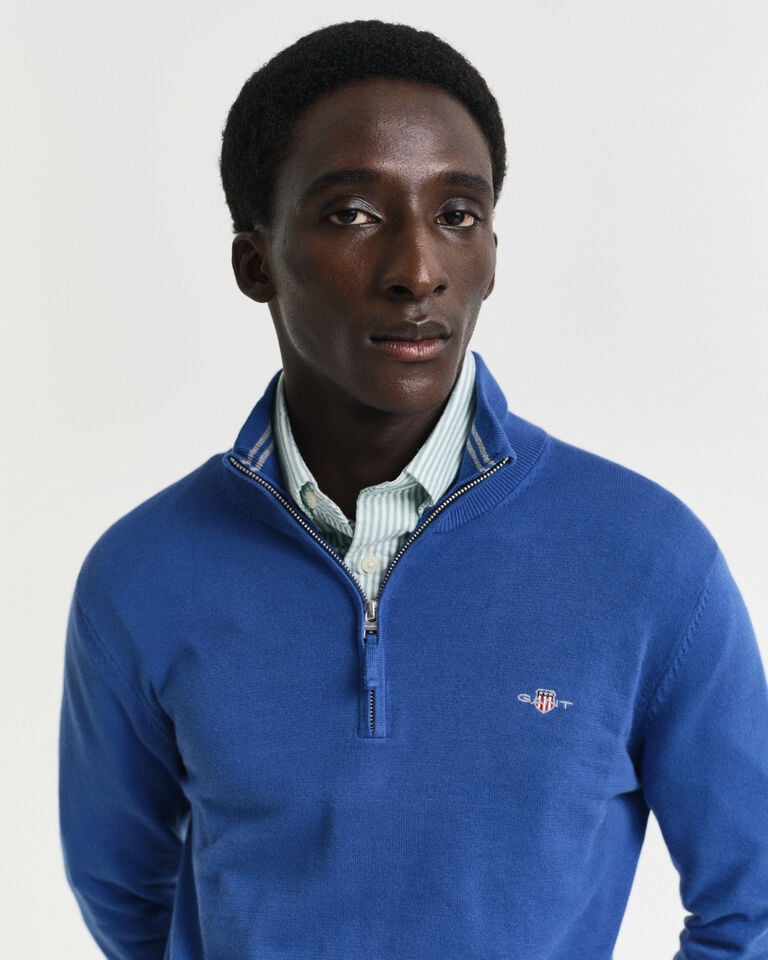 Gant Jersey clásico de algodón con media cremallera Rebajas