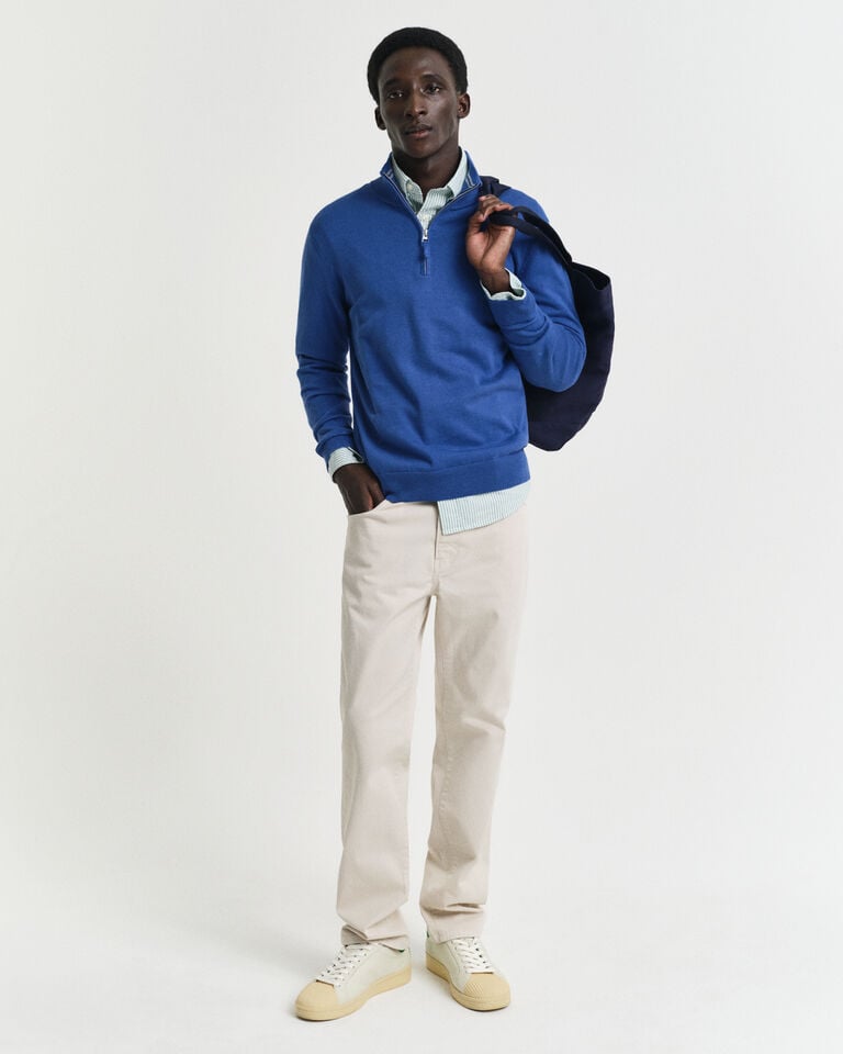 Gant Jersey clásico de algodón con media cremallera Rebajas