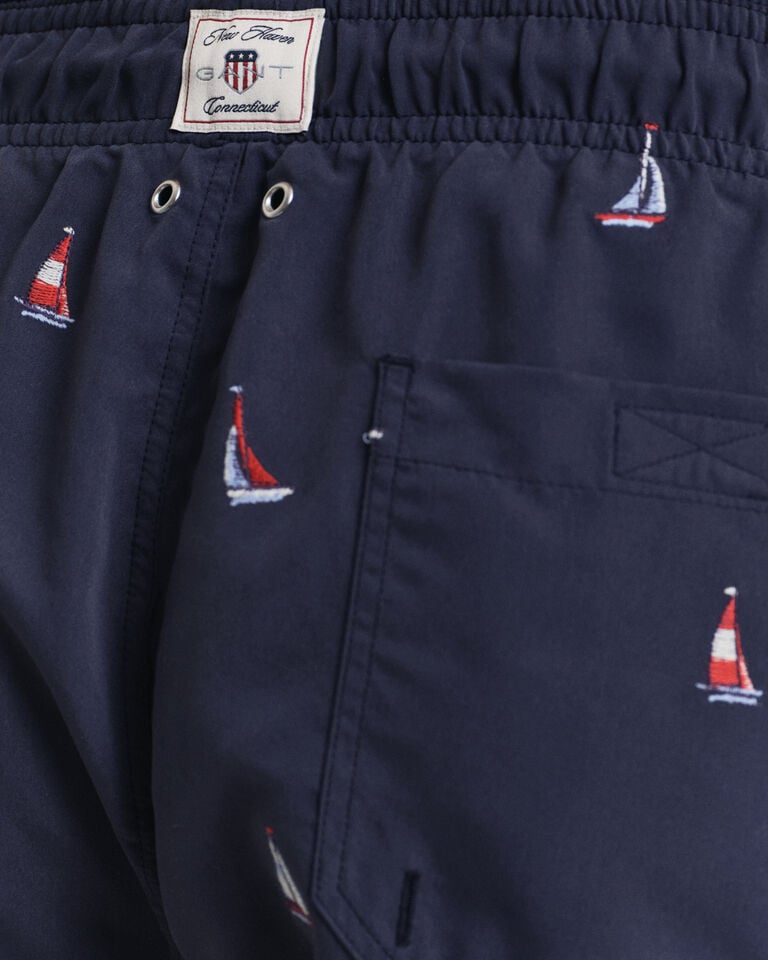 Gant Bañador con bordado de barco Rebajas de fábrica
