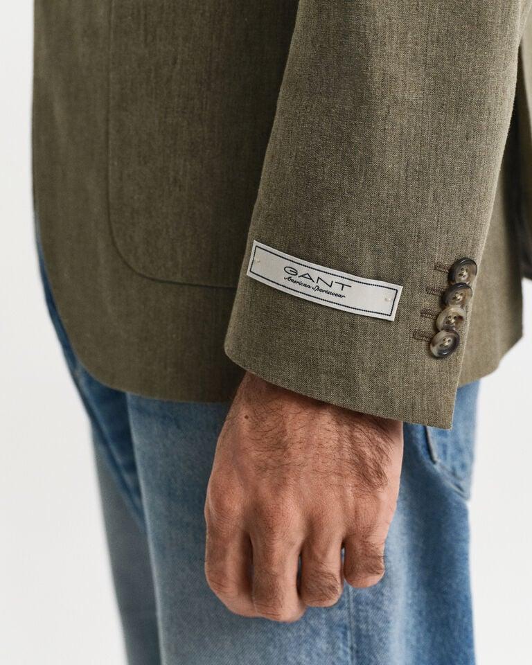 Gant Chaqueta de traje Slim Fit de algodón y lino Grandes descuentos