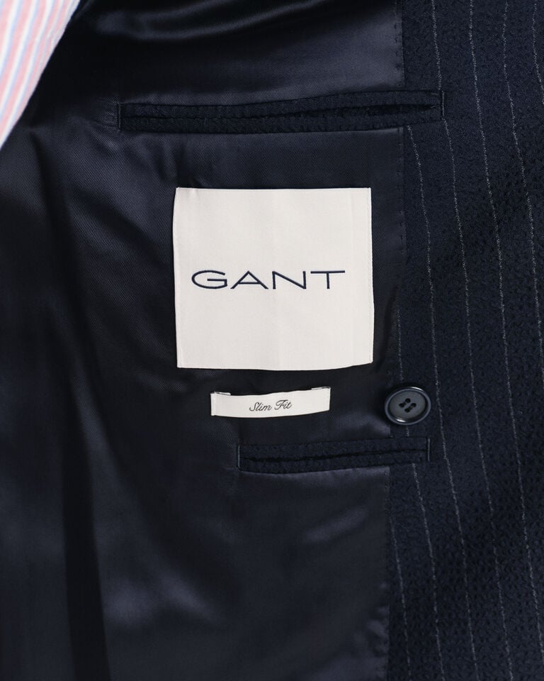 Gant Americana Club Slim Fit de sirsaca a rayas Liquidación