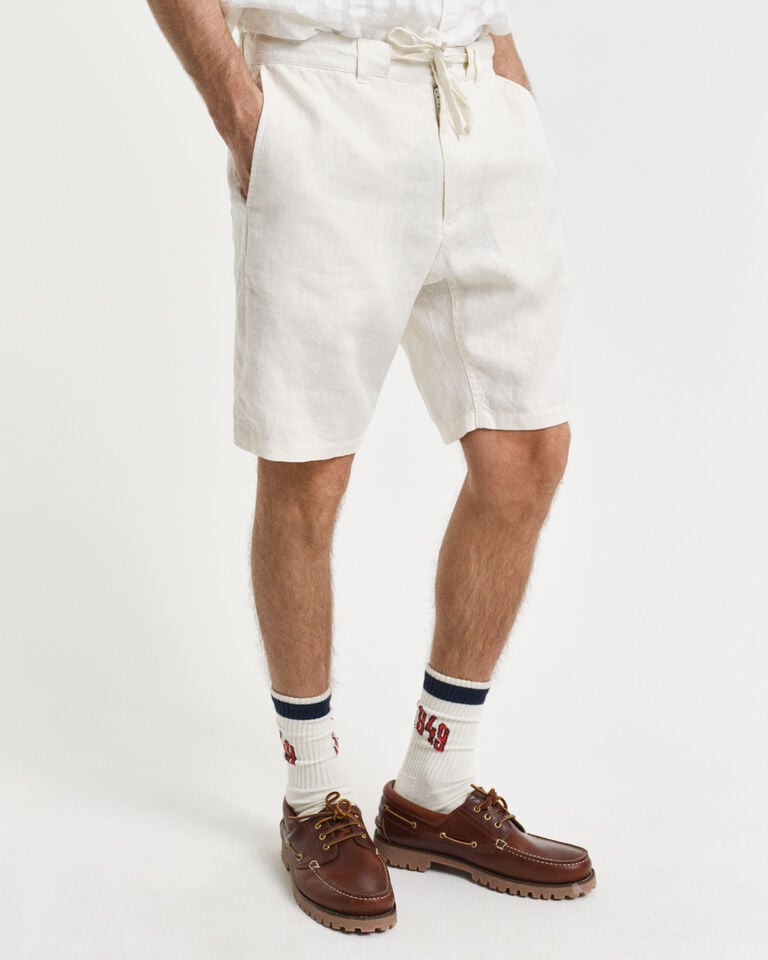 Gant Pantalones cortos Relaxed Fit de lino con cordón ajustable Envío gratis