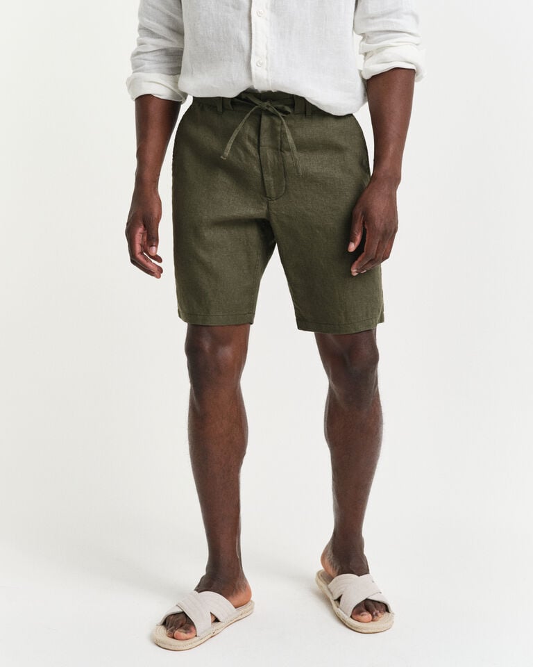 Gant Pantalones cortos Relaxed Fit de lino con cordón ajustable Envío gratis